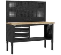 Superline Pro ® Modular Workbench With 3 Drawers Wooden Worktop 1525Mm