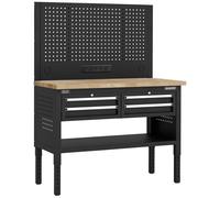 Superline Pro ® Modular Workbench With 4 Drawers Wooden Worktop 1265Mm