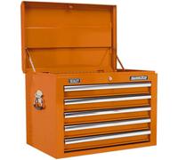 Sealey Ap26059To Topchest 5 Drawer With Ball Bearing Runners - Orange