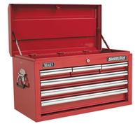 Sealey AP33069 6 Drawer Topchest with Ball Bearing Slides (Red)