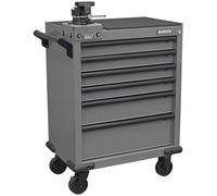 Sealey Superline Pro 6 Drawer Roller Cabinet and Swivel Base Vice Grey / Black