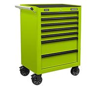 Sealey Superline Pro Rollcab 7 Drawer with Ball-Bearing Slides - Green/Black