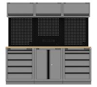 Sealey Superline Pro Black Edition Rubber Wood Worktop Storage System Combo