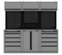 Sealey Superline Pro Black Edition Stainless Steel Worktop Storage System Combo