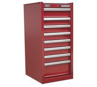 Hang-On Chest 8 Drawer with Ball-Bearing Slides - Red