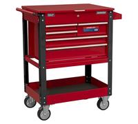 Sealey Superline PRO® Heavy-Duty Mobile Tool & Parts Trolley with 5 Drawers