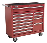 Sealey Rollcab AP41120 12-Drawer Heavy-Duty Ball-Bearing Slides Red