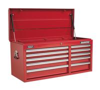 Topchest 10 Drawer with Ball-Bearing Slides Heavy-Duty - Red