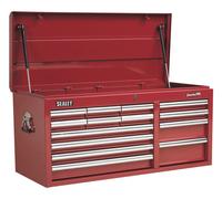 Sealey AP41149 Topchest 14 Drawer With Ball-Bearing Slides Heavy-Duty - Red