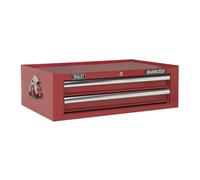 Mid-Box 2 Drawer with Ball-Bearing Slides - Red