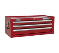 Mid-Box 3 Drawer with Ball-Bearing Slides - Red
