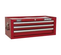 Mid-Box 3 Drawer with Ball-Bearing Slides - Red
