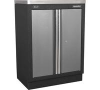 Sealey Superline Pro Modular Floor Cabinet 2 Door MSS System Black / Grey