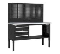 Sealey Superline PRO® Modular Workbench with 3 Drawers Stainless Steel Worktop Adjustable Height 1525mm - APMWB60COMBO1SS