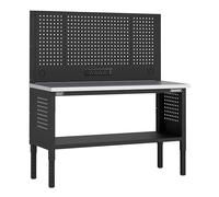 Sealey Superline PRO® Modular Workbench with Pegboard Back Panel Stainless Steel Worktop Adjustable Height 1525mm - APMWB60COMBOSS