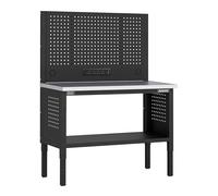 Sealey Superline PRO® Modular Workbench with Pegboard Back Panel Stainless Steel Worktop Adjustable Height 1265mm - APMWB50COMBOSS