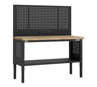 Sealey Superline PRO® Modular Workbench with Pegboard Back Panel Wooden Worktop Adjustable Height 1525mm - APMWB60COMBOW