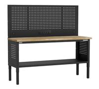 Sealey Superline PRO® Modular Workbench with Pegboard Back Panel Wooden Worktop Adjustable Height 1830mm - APMWB72COMBOW