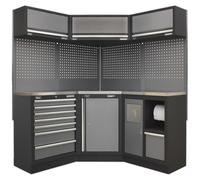 Sealey APMSSTACK08SS Superline Pro® 1.6M Corner Storage System - Stainless Worktop