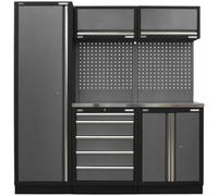 Sealey Superline Pro MSS Stainless Steel Worktop Storage Combo 1960mm 485mm 2000mm