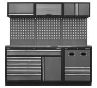 Superline Pro Modular Storage System Combo - Stainless Steel Worktop