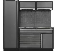 Sealey APMSSTACK09SS Superline Pro® 1.96M Storage System - Stainless Steel Worktop