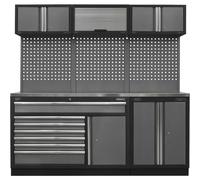 Sealey Superline Pro MSS Stainless Steel Worktop Storage System 2040mm 460mm 2000mm