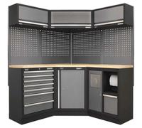 Superline PRO® 1.6m Corner Storage System - Wood Worktop