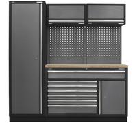 Sealey APMSSTACK09W Superline Pro® 1.96M Storage System - Pressed Wood Worktop