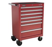 Sealey AP33479 Rollcab 7 Drawer with Ball Bearing Runners - Red