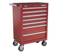 Sealey Rollcab 7 Drawer with Ball Bearing Runners - Red Tool Chest AP33479
