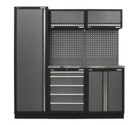 Sealey APMSSTACK02SS Modular Storage System Combo - Stainless Stee...