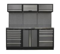 Sealey Superline PRO® 2m Storage System - Stainless Worktop APMSSTACK07SS