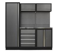 Sealey APMSSTACK02SS Modular Storage System Combo - Stainless Stee...