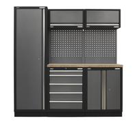 Sealey Modular Storage System Combo - Pressed Wood Worktop - APMSSTACK02W