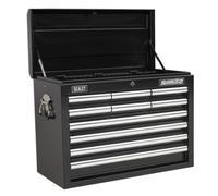 Sealey AP33109B Topchest 10 Drawer with Ball Bearing Runners - Black