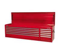 Sealey Topchest 10 Drawer With Ball-Bearing Slides Heavy-Duty - Red Ap6610