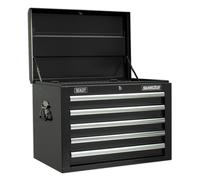Sealey Black 5 Drawer Tools Storage Chest Topchest with Ball Bearing Slides