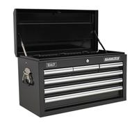 Sealey AP33069B 6 Drawer Topchest with Ball Bearing Runners (Black)