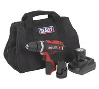 Sealey 12V SV12 Series Ø10mm Combi Drill Kit - 2 Batteries - CP1201KIT