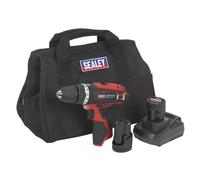 Sealey 12V SV12 Series Ø10mm Combi Drill Kit - 2 Batteries - CP1201KIT
