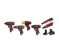 Sealey CP1200COMBO2 12v 6 Piece Cordless Tool Set cp1201 cp1202 cp1203
