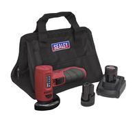 Sealey SV12 Series 75mm Cordless Angle Grinder Kit 12V 2Ah - 2 Batteries CP1210K