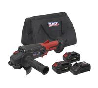Sealey Cordless Angle Grinder CP20VAGB, 20V 115mm, 2x4Ah Li-ion, Charger & Bag