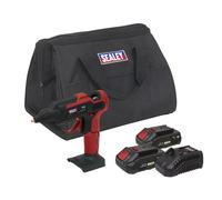 Sealey CP20VGGKIT SV20 Series Cordless Glue Gun Kit 20V 2Ah - 2 Batteries