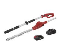 Sealey Cordless Telescopic Hedge Trimmer Kit CP20VTP01 20V 1 x 2Ah Li-ion Battery Charger