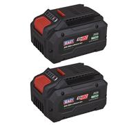 Sealey SV20 Series Power Tool Battery 20V 8Ah - Pack of 2