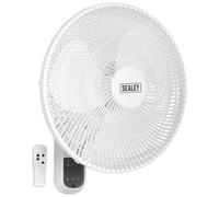 Sealey SWF16WR 16" 3-Speed Wall Fan with Remote Control