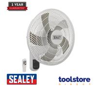 Sealey 18" 3 Speed Wall Fan with Remote Control