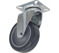 Sealey Swivel Plate Castor Grey 75mm